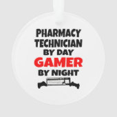 Gamer voor apotheektechnicus ornament (achterkant)