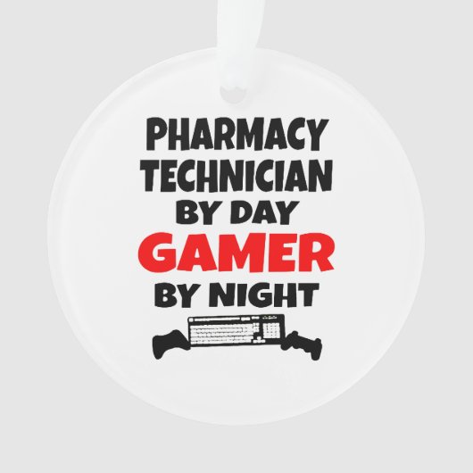 Gamer voor apotheektechnicus ornament (voorkant)