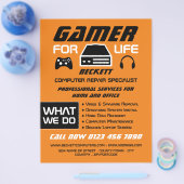 Gamer voor het Leven, Computerhersteldienst Advert Flyer (Enkel)