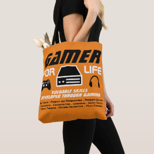 Gamer voor het leven draagtas