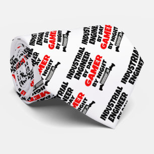 Gamer voor industriële ingenieurs stropdas