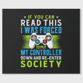 Gamer werd gedwongen om mijn controller te zetten cadeaupapier (Vlak)