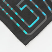 Gamer With Controller Fleece Deken (Hoek)