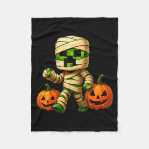 Gamer Xel Pompoen Mummie Mannen Kinderen Jongen Ha Fleece Deken