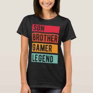 Gamer zoon broer man vader videogame legende t-shirt