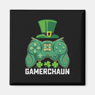 Gamerchaun Gamer Gamen Games St Patrick's Day Magneet