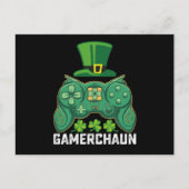 Gamerchaun Gamer Spelletjes St Patrick's Day Briefkaart (Voorkant)
