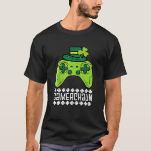 Gamerchaun Irish Gamer Paddys Mannen Boys Kinder S T-shirt