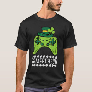 Gamerchaun Irish Gamer Paddys Mannen St Patrick Da T-shirt