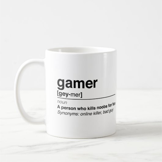 Gamerdefinitie Koffiemok (Links)