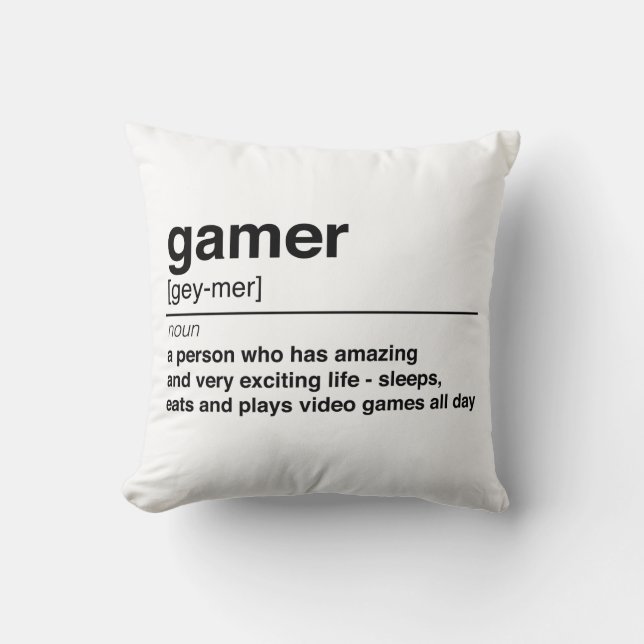 Gamerdefinitie Kussen (Voorkant)