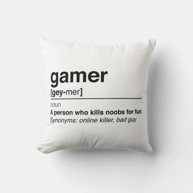 Gamerdefinitie Kussen (Voorkant)