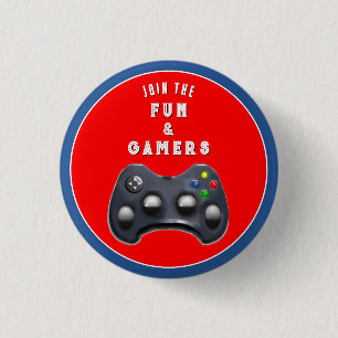 Gamerfeestattributen Ronde Button 3,2 Cm