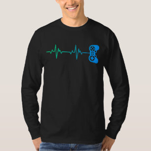 Gamerhartslag Cool Video Game Controller T-shirt