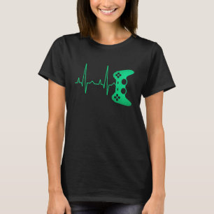 Gamerhartslag game videogame-overs voor jongens t-shirt