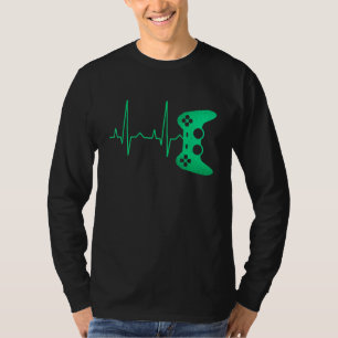 Gamerhartslag game videogame-overs voor jongens t-shirt