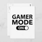 Gamermodus aan briefkaart (Voorkant / Achterkant)