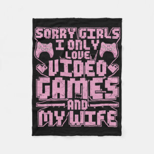 Gamerprioriteiten – Videogames en vrouw Fleece Deken
