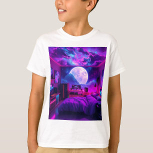 Gamer's Bedroom op een andere Planet Kinder T-Shir T-shirt