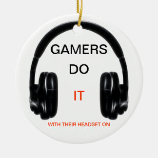 Gamers doen het... Met hun headset aan! Keramisch Ornament