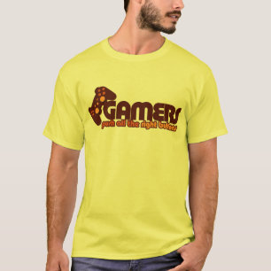 Gamers Duw alle juiste knoppen T-shirt