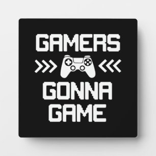 Gamers gaan games spelen - Grappig videogamer, gam Fotoplaat