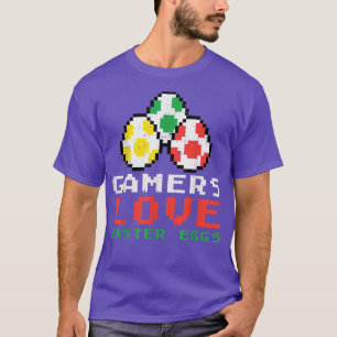 Gamers houden van paaseieren die videospelletjes s t-shirt