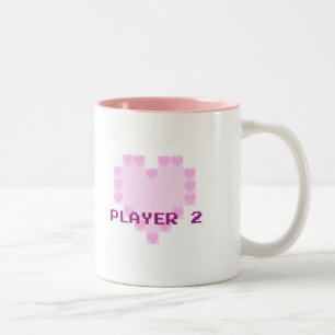 Gamers in liefde - Speler 2 Tweekleurige Koffiemok
