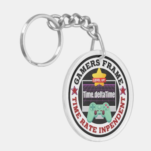 Gamers Lijst - Time Rate Onafhankelijk Sleutelhanger (Voorkant Links)