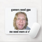 Gamers Need GPU Grappige Meme Muismat (Met muis)