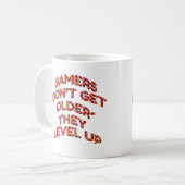 Gamers niet ouder ze niveau omhoog cup Mok (Voorkant links)