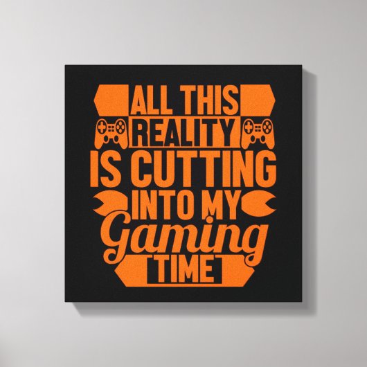 Gamers Only Canvasprint Canvas Afdruk (Voorkant)