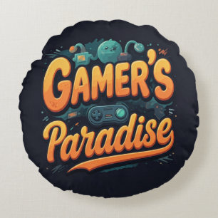 Gamer's Paradise Rond Kussen