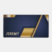 Gamers personnalisés Blue Gold Abstrait (Recto)