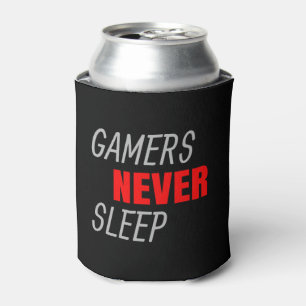 Gamers slapen nooit videospellen blikjeskoeler