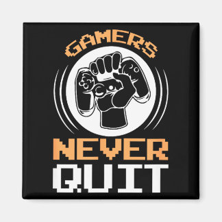 Gamers stoppen nooit Leuke Gaming Quotes Cadeau vo Magneet