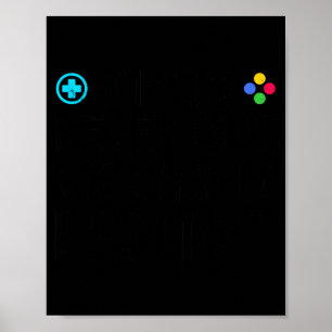 Gamers stoppen nooit We starten gewoon opnieuw Fun Poster