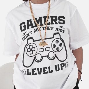 Gamers Worden Niet Ouder Ze Levelen Alleen Op Gami T-shirt