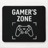 GAMER'S ZONE Minimalist Gaming MousePad Muismat (Voorkant)