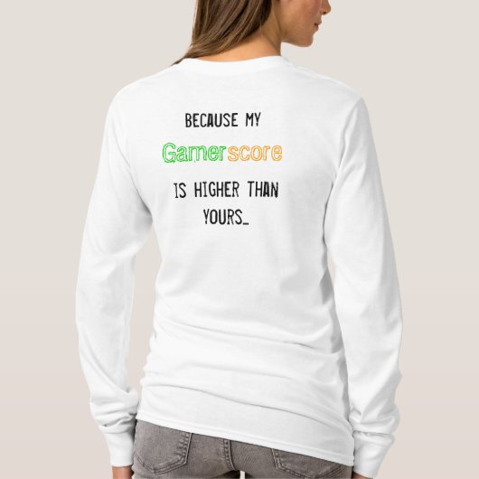 Gamerscore T-shirt (Achterkant)