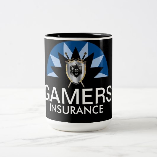 Gamersverzekering Tweekleurige Koffiemok (Center)