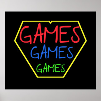 GAMES GAMES POSTER