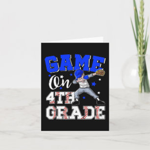 Games op 4e klas jongen dabbing eerste dag van sch kaart