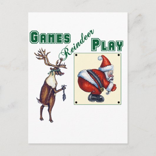 Games Reindeer Play Briefkaart (Voorkant)