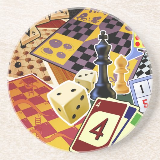 Games Zandsteen Onderzetter (Voorkant)