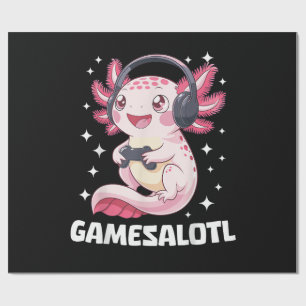 Gamesalotl Axolotl Gamen Cadeaupapier
