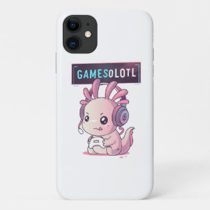 Gamesolotl - Axolotl Gamer iPhone 11 Hoesje