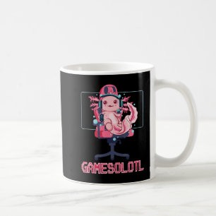 Gamesolotl Axolotl Video Gamer Kawaii Anime Gaming Koffiemok