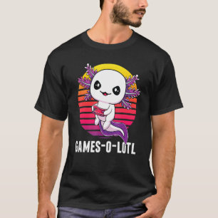 Gamesolotl Gamer Axolotl Video Games Salamander T-shirt