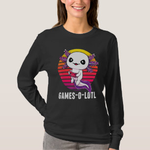 Gamesolotl Gamer Axolotl Video Games Salamander T-shirt